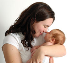 mom and baby photo