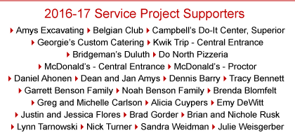 youth leadership service project sponsors