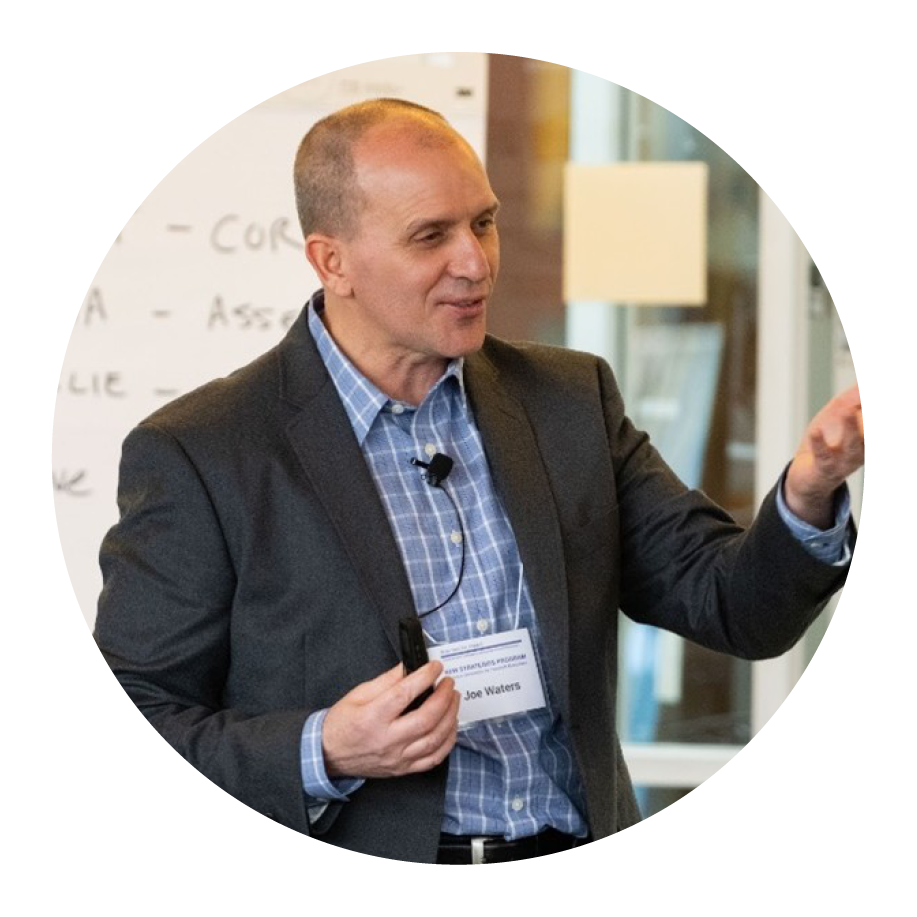 photo of joe waters in a blue shirt and sportcoat